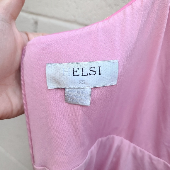 Helsi | Abby Iridescent Sequin Halter Minidress in Pink Rose Size XS - Picture 12 of 14